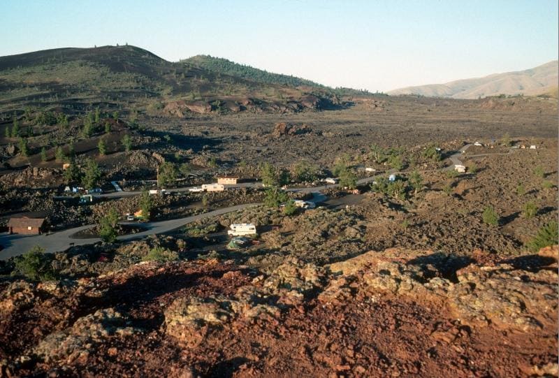 Bird's Eye View of the Lava Flow Campground