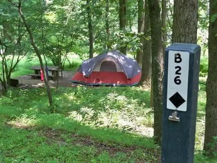Tent site B26.